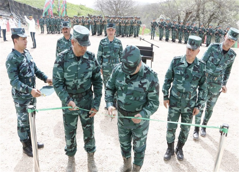 Ermənistanla dövlət sərhədində yeni hərbi hissə fəaliyyətə başlayıb - FOTO