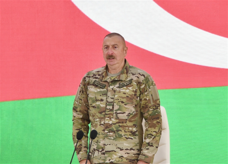 Ильхам Алиев: Стоимость вооружения Армении, уничтоженного и взятого в качестве трофея в Карабахе, оценивается в $5 млрд