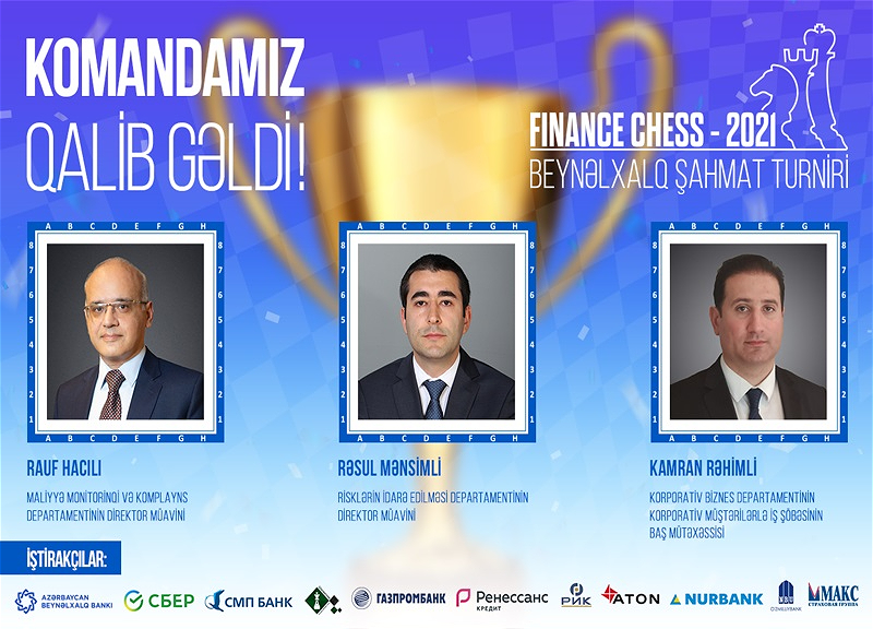 Azərbaycan Beynəlxalq Bankının əməkdaşları beynəlxalq turnirin qalibi oldu
