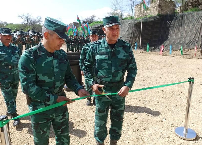 На границе с Арменией открыта новая воинская часть ГПС Азербайджана - ФОТО