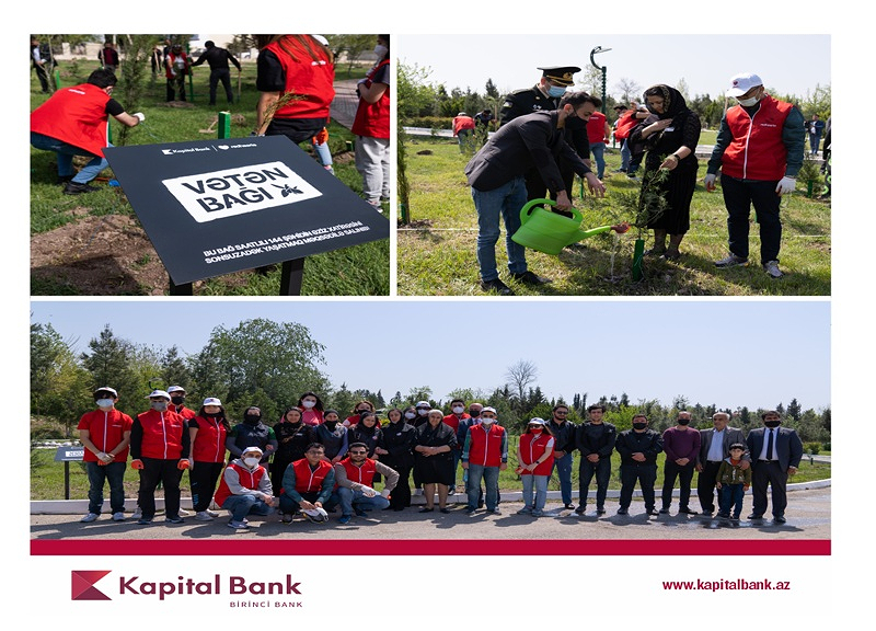 Kapital Bank и Red Hearts посадили деревья в память о шехидах