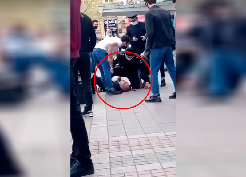 «Выдавал себя за иностранца, кричал и катался по земле»: Скандал из-за медицинской маски в центре Баку – ВИДЕО