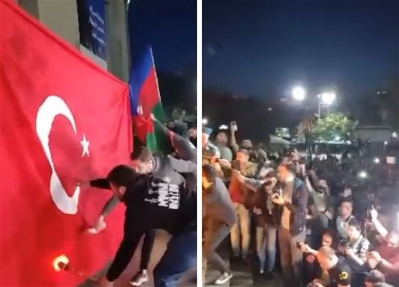 Участники факельного шествия в Ереване сожгли флаги Турции и Азербайджана – ВИДЕО