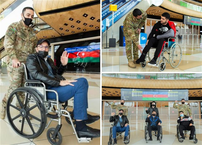 Фонд «YAŞAT» отправил в Турцию ещё 13 раненых участников войны - ФОТО