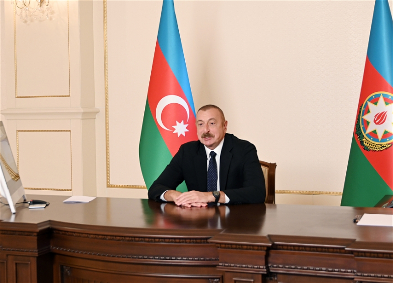 Ильхам Алиев обсудил с президентом ВЭФ перспективы сотрудничества в восстановлении освобожденных земель - ФОТО
