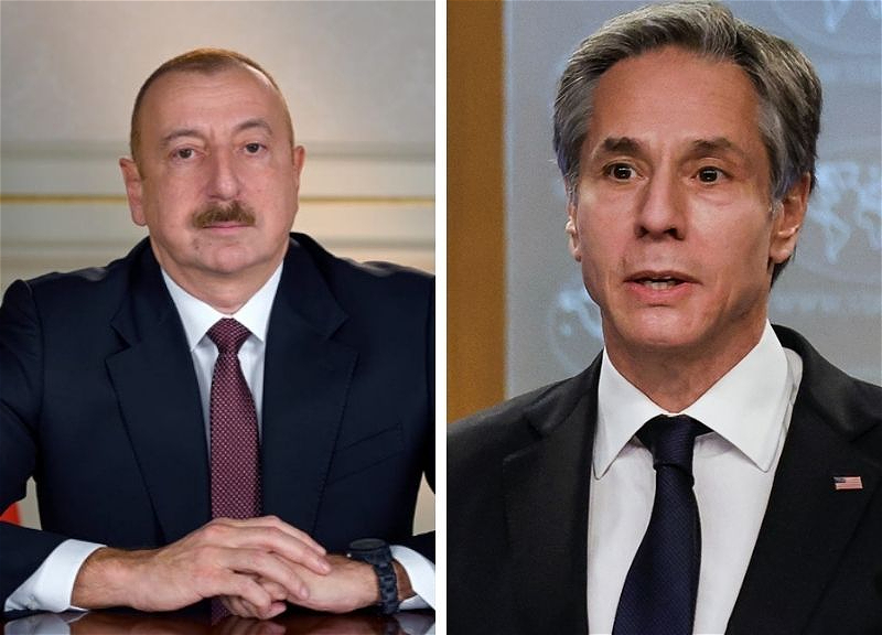 Президент Азербайджана провел телефонный разговор с госсекретарем США