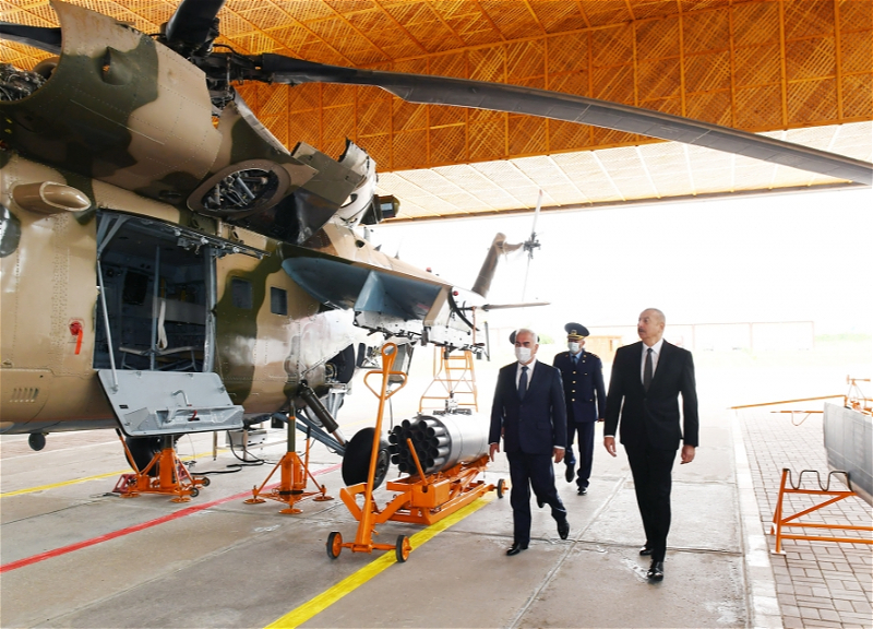 Президент принял участие в открытии военного аэродрома Отдельной общевойсковой армии - ФОТО
