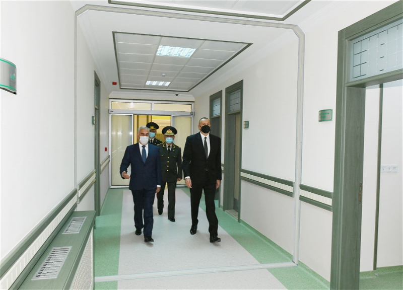 Ильхам Алиев принял участие в открытии Центрального госпиталя Нахчыванского гарнизона - ФОТО