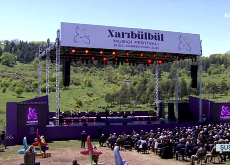 Трансляция музыкального фестиваля «Харыбюльбюль» в городе Шуша - ВИДЕО