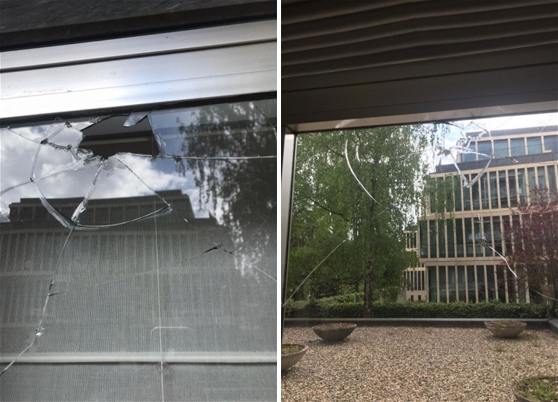 Здание культурного центра «Карабах» в Люксембурге подверглось вандализму - ФОТО