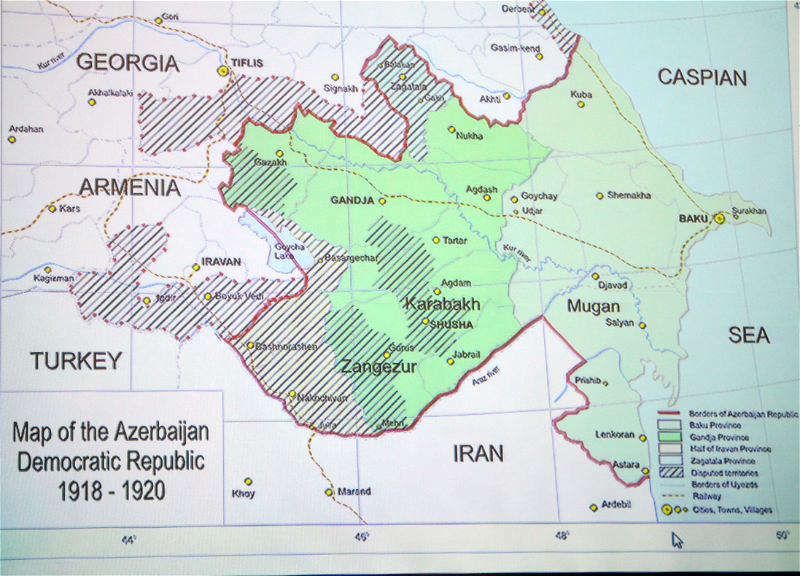 Зангезур в составе Карабахского генерал-губернаторства АДР
