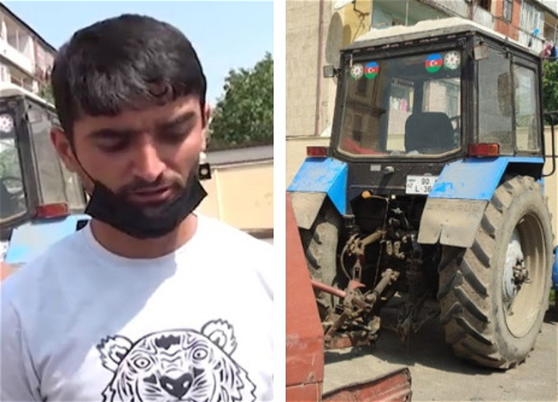 В Лянкяране задержан пьяный «автош-тракторист» - ФОТО - ВИДЕО
