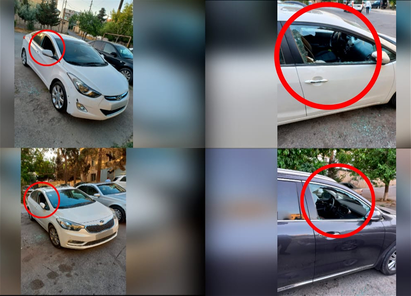 В Баку за ночь разбили стёкла 12 автомобилей – ФОТО – ВИДЕО