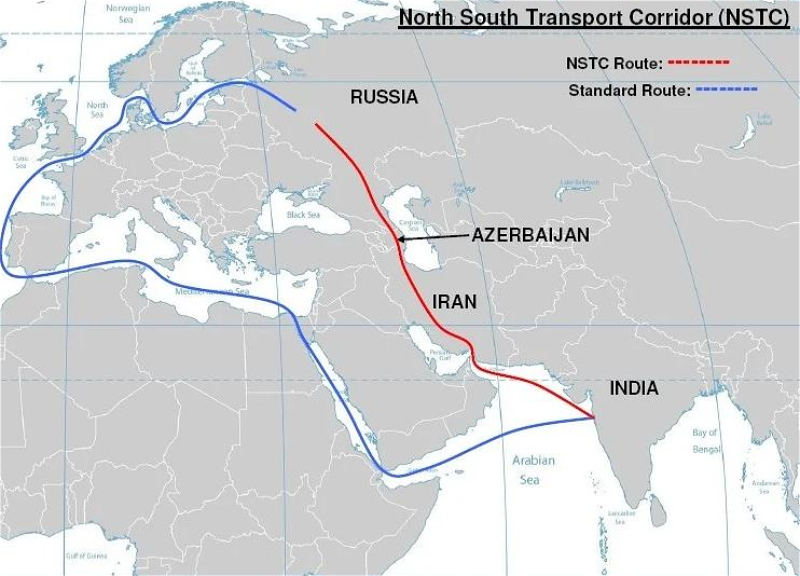 Из Индии в РФ через Азербайджан запустят первый регулярный грузовой поезд