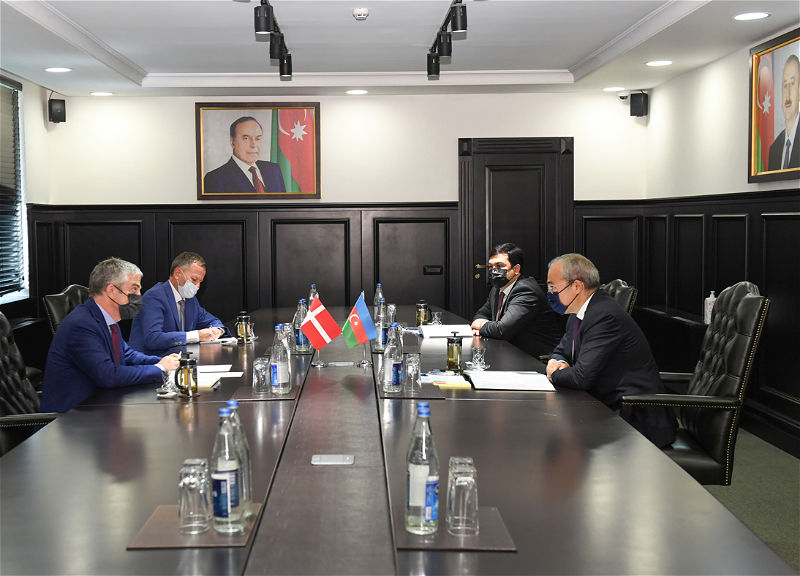Состоялась встреча министра экономики Азербайджана с послом Дании