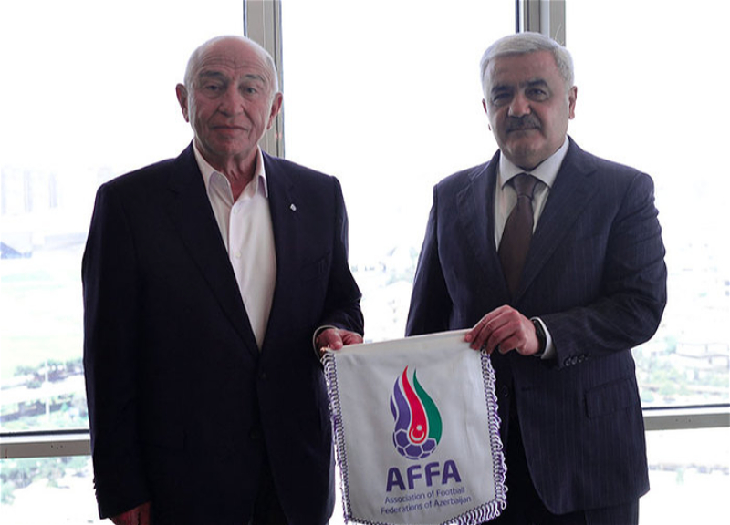 Ровнаг Абдуллаев встретился с главой федерации футбола Турции – ФОТО