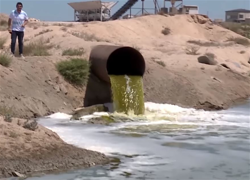 На бакинский пляж через огромные трубы сливают канализацию: А рядом купаются люди – ВИДЕОФАКТ