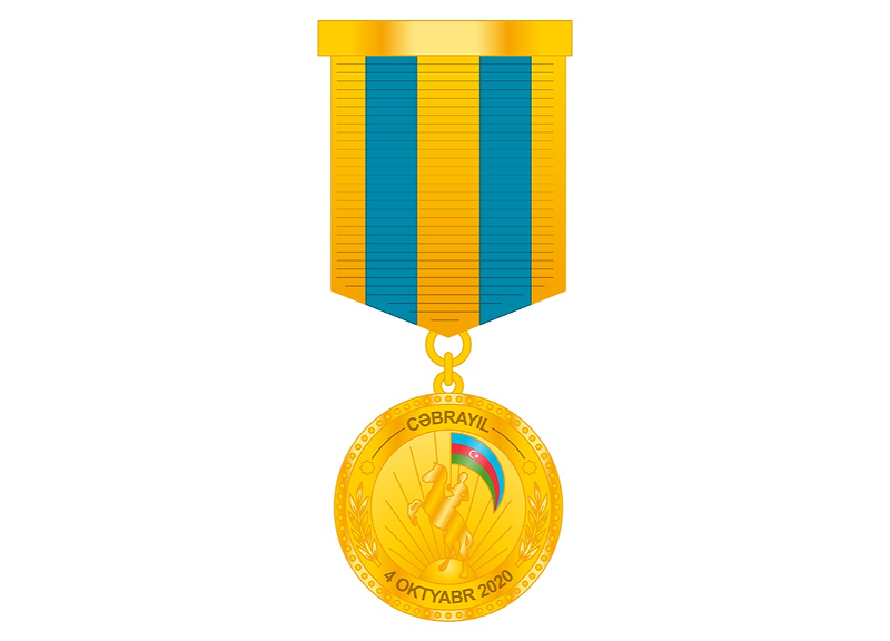 Bir qrup hərbi qulluqçu “Cəbrayılın azad olunmasına görə” medalı ilə təltif edilib