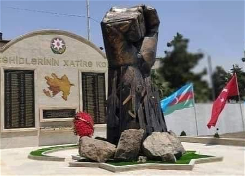 Символ Победы и предостережение врагу. В Гадруте возведен монумент «Железный кулак» - ФОТО