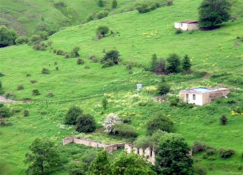 İşğaldan azad olunan Laçın rayonunun Şeylanlı kəndi - VİDEO