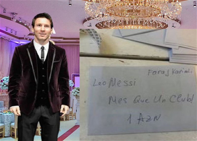 Азербайджанец на свадьбах дарит молодоженам подарок от имени Лео Месси - ФОТО