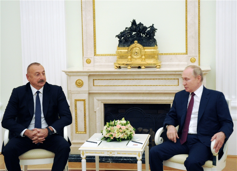 В Москве состоялась встреча президентов Азербайджана и России - ФОТО