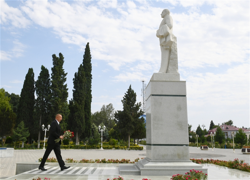 Ильхам Алиев посетил Геранбой - ФОТО