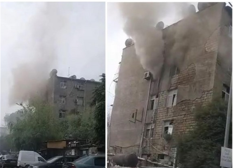 МЧС: При пожаре в пятиэтажном общежитии эвакуированы 10 человек - ФОТО - ВИДЕО - ОБНОВЛЕНО