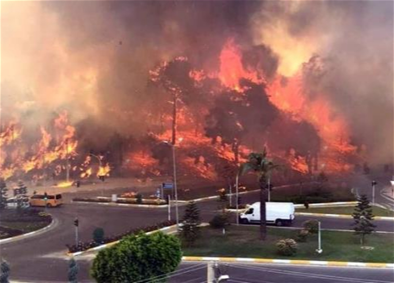 В Анталье вспыхнул крупный лесной пожар – ФОТО - ВИДЕО