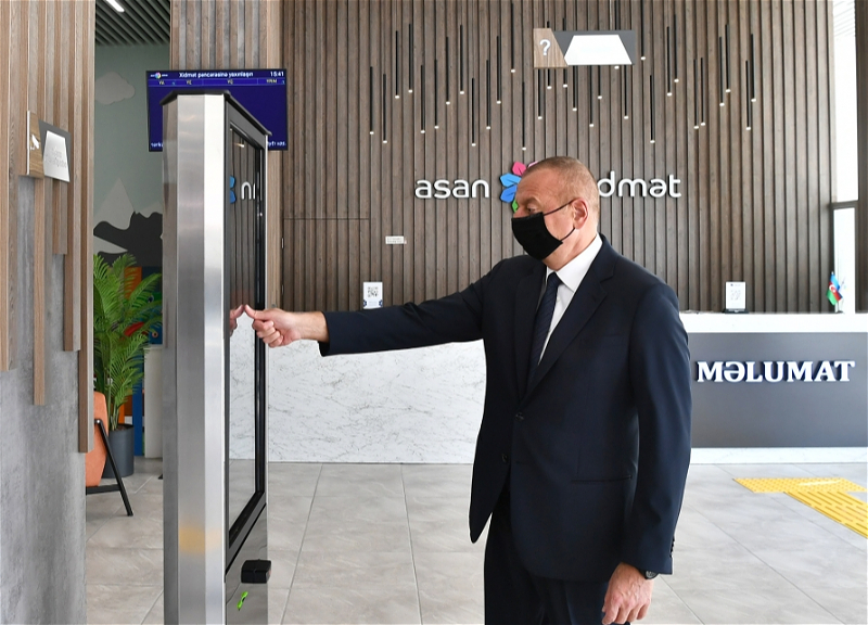 Ильхам Алиев принял участие в открытии Центра «ASAN xidmət» №6 в Баку - ФОТО
