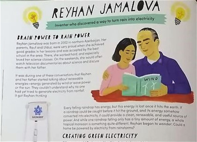 История Рейхан Джамаловой вошла в книгу британского автора о 50 детях, изменивших мир – ФОТО