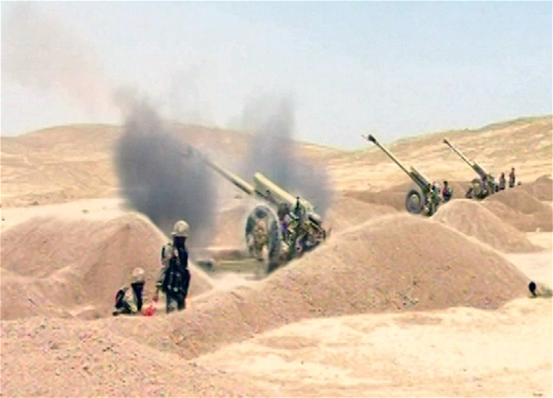 Azərbaycan Ordusunda artilleriya bölmələrinin döyüş atışlı təlimləri keçirilir - VİDEO