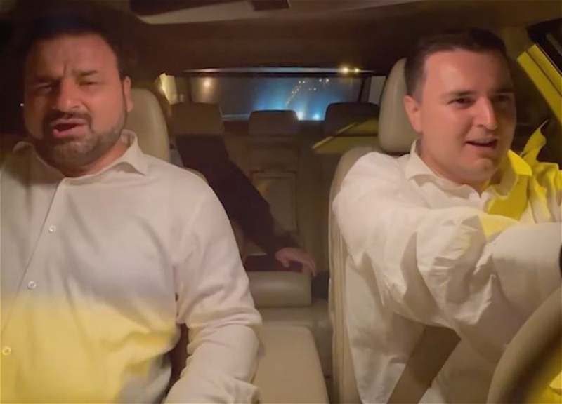 Самир Джафаров и Рамиль Гасымов спели дуэтом «Sevgili canan» за рулем автомобиля - ВИДЕО