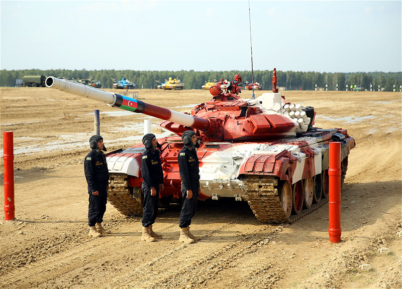 Азербайджанские танкисты вышли в финал конкурса «Танковый биатлон»