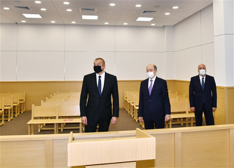 Ильхам Алиев принял участие в открытии Сумгайытского судебного комплекса - ФОТО