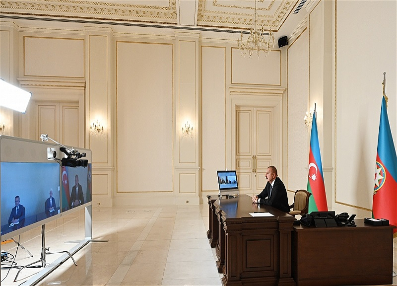 Prezident İlham Əliyev yeni icra başçılarını videoformatda qəbul edib