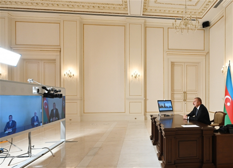 Ильхам Алиев принял в видеоформате новых глав ИВ Джалилабадского и Шамкирского районов - ВИДЕО