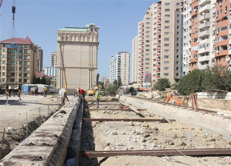 Бакметрополитен: Начато строительство 4-й станции фиолетовой линии - ФОТО