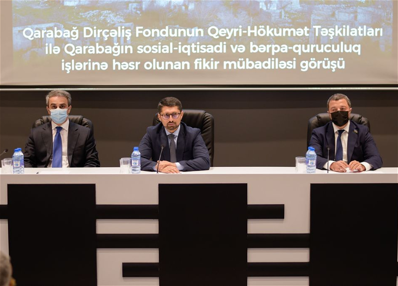Qarabağ Dirçəliş Fondu qeyri-hökumət təşkilatlarının nümayəndələri ilə görüşüb - FOTO