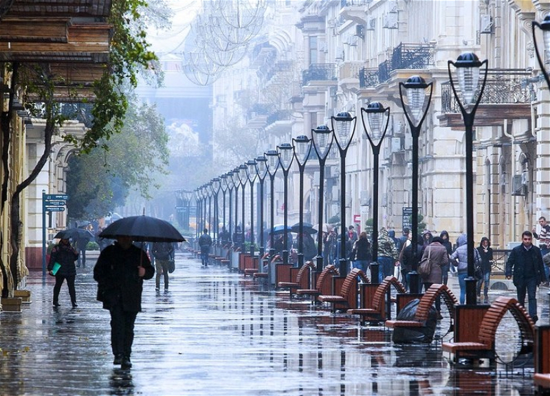 Завтра в Баку ожидаются сильные дожди