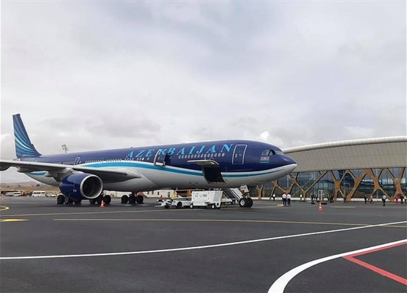 В аэропорт Физули состоялся первый официальный рейс – ВИДЕО