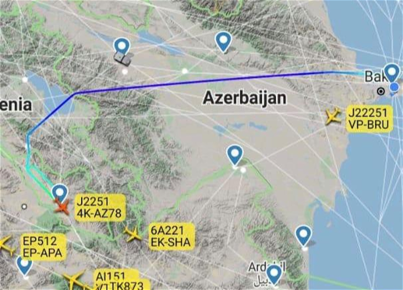 AZAL начал использовать воздушное пространство над Арменией