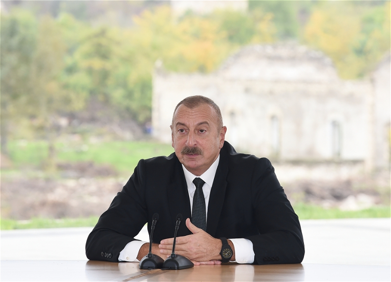 Ильхам Алиев: Из всех освобожденных районов Физули наиболее загрязнен минами