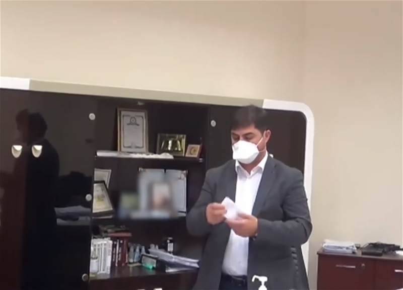 “Qusar rayon Mərkəzi Xəstəxanası”nın direktoru rüşvət alarkən yaxalandı - VİDEO