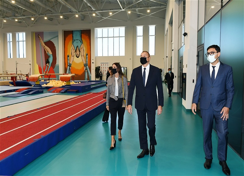 Prezident və xanımı Milli Gimnastika Arenasının yeni məşq binasında yaradılan şəraitlə tanış olublar – FOTO – YENİLƏNİB