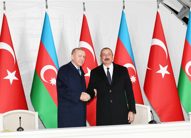 Эрдоган поделился публикацией о визите в Азербайджан - ВИДЕО