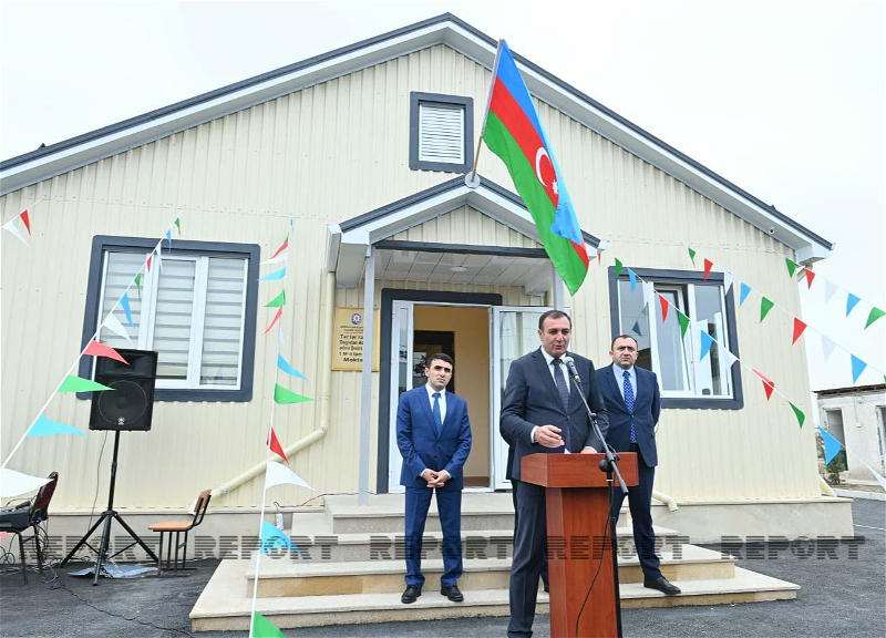 В Тертере открылась новая школа на месте разрушенной в результате армянского обстрела - ФОТО