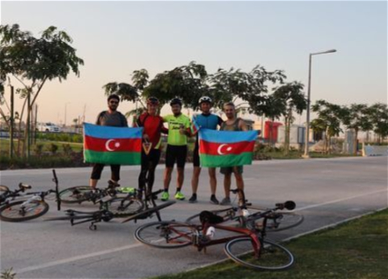 В Катаре организован велопробег в связи Днем победы - ФОТО