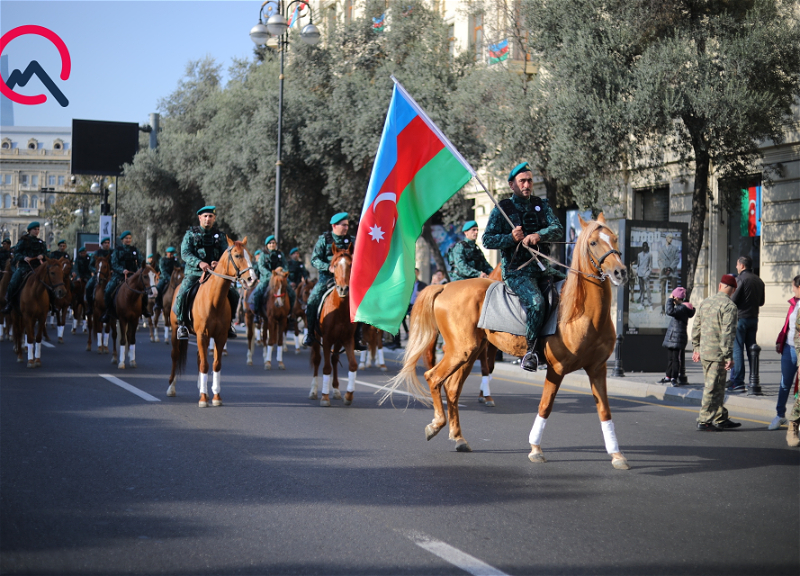 В Баку началось шествие Победы – ФОТО - ВИДЕО
