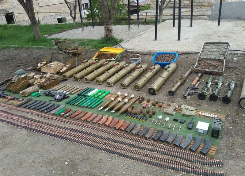За минувший год в Шуше обнаружено большое количество оружия и боеприпасов, брошенных армянами - ФОТО